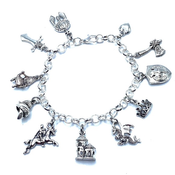 Medieval Times Charm Bracelet Renaissance Knight Castle - Picture 4 of 8